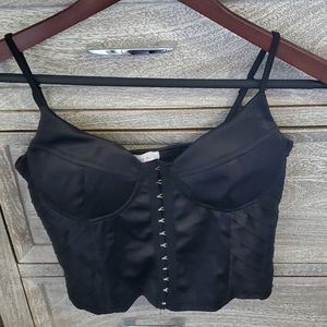 Large Black Bustier Top